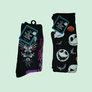 💖Nightmare Before Chistmas Sock Set (3 pairs) (Size 4-10)